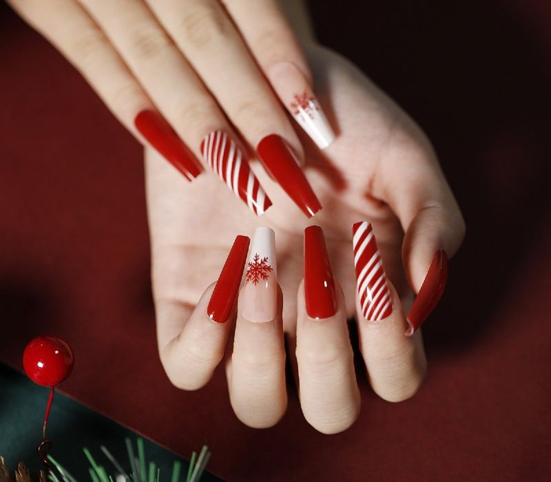 Christmas nails, #1 Nails Rochester NY